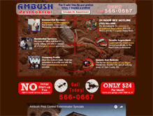 Tablet Screenshot of ambushpest.com